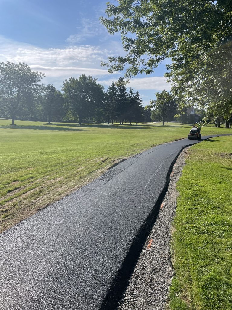 Installation of golf cart paths at Ontario Country Club